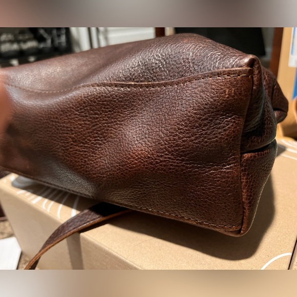 Portland Leather Coldbrew large zip raindrop EUC - Picture 8 of 10